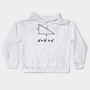 pythagorean theorem formula Kids Hoodie